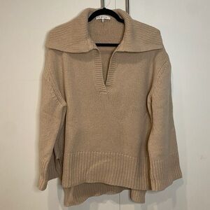 Frame Johnny Collar Wool Sweater